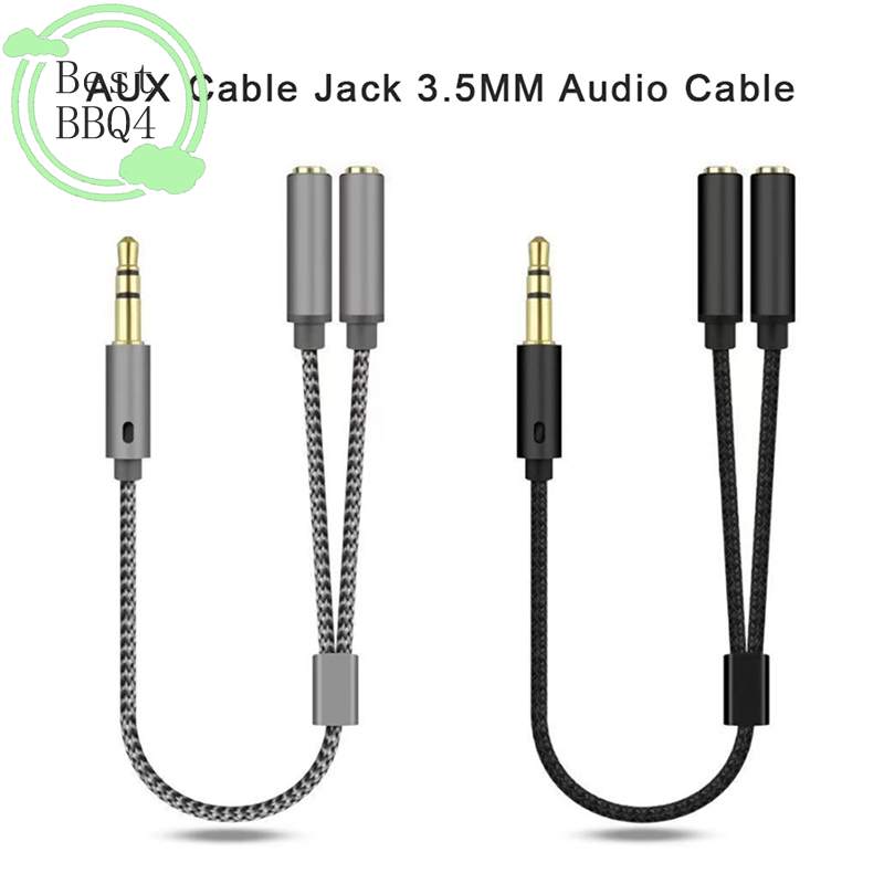 (BBQ4)AUX 케이블 잭 3.5MM 오디오 케이블  - Earphone Splitter Jack 리뷰 및 가격